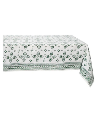 Juliska Iberian Border 60" X 120" Tablecloth - Evergreen