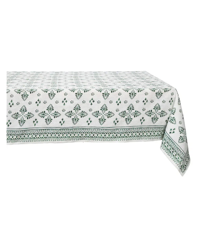 Iberian Border 60" X 120" Tablecloth - Evergreen