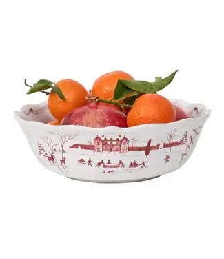Juliska Country Estate Winter Frolic 11" Serving Bowl - Ruby