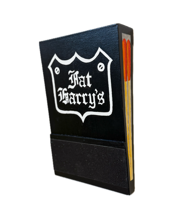 Cynthia Kolls Fat Harry's Matchbook Canvas 8"x12"