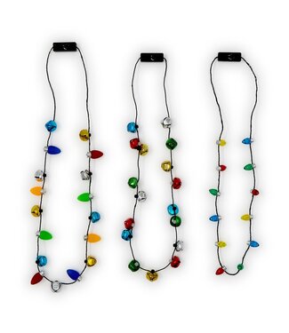 Two's Company Holiday Light Up Ornament Necklace