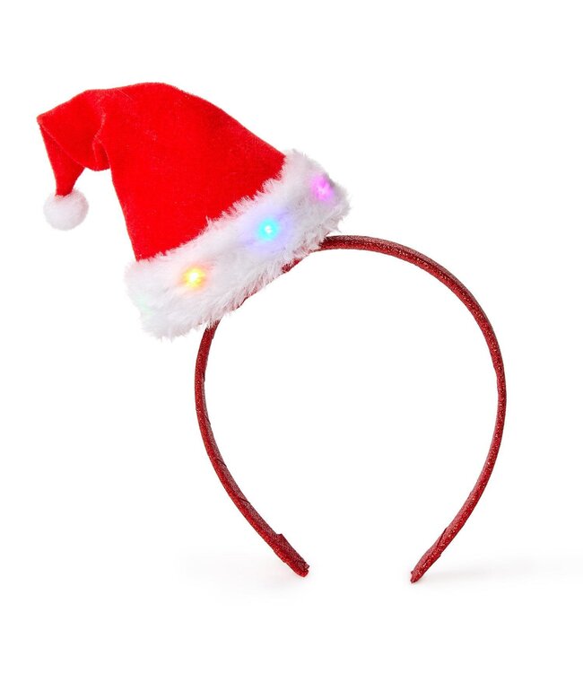 Light Up Santa Hat Headband