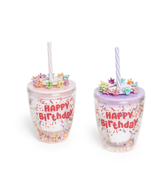 Two's Company Pink Birthday Queen Gift Set Tumbler