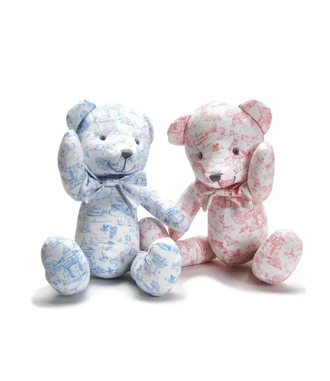 Animal Toile Stuffed Bear