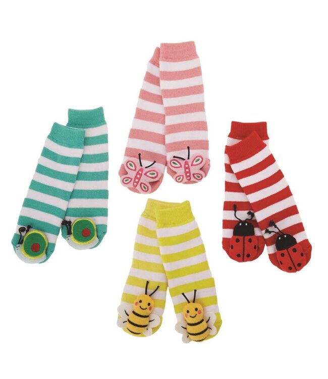 Ladybug Rattle Socks (Sold Separately)
