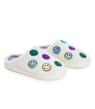 Two's Company Happy Super Soft Sherpa Slippers