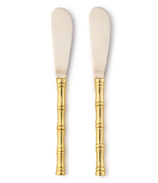 Two's Company Gold Bamboo Spreader