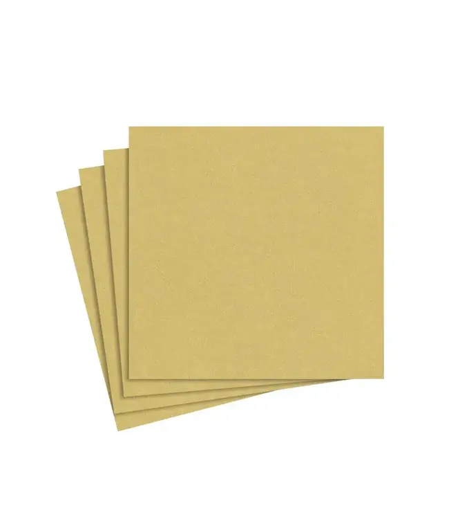Paper Linen Gold Napkin Solid Airlaid Cocktail-15 In