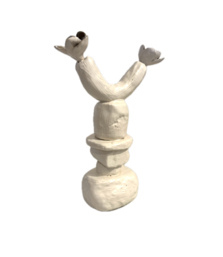 Objects in Clay HOPE Tabletop sculpture, white - Consignment