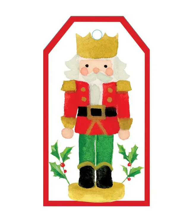 Painted Nutcracker Hang Tags - includes 4 Hang Tags