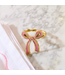 Set of 4 Bow Napkin Rings - Pink