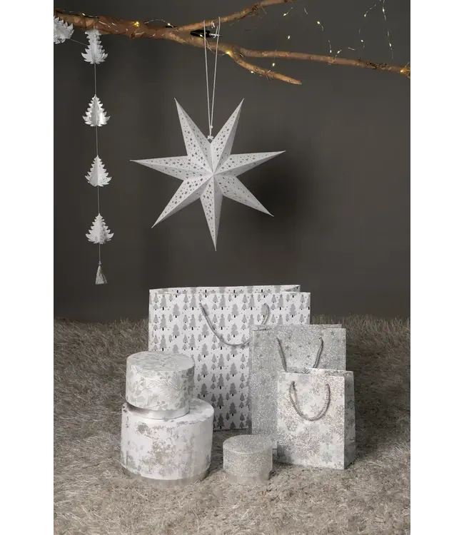 White Handmade Paper Star 60 Cm