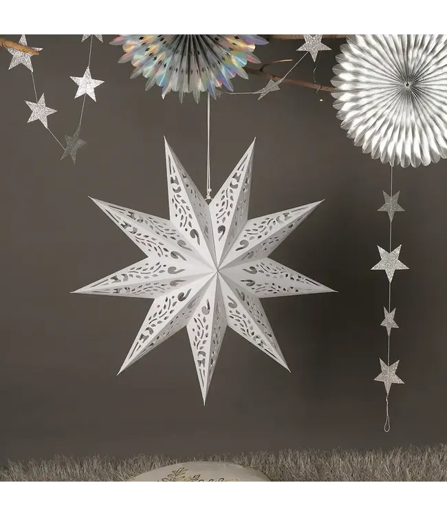 Handmade Paper Star 60 Cm, Ornate