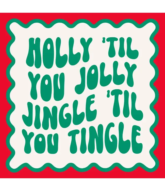 Funny Holiday Cocktail Napkins | Holly Jingle