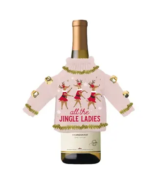 Soiree Sisters Holiday Wine Bottle Sweater | Jingle Ladies