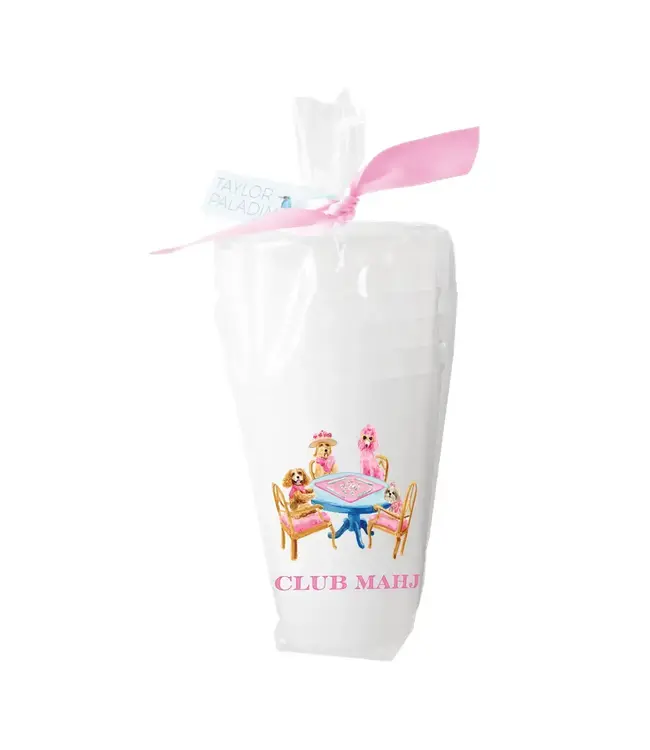 Mahjong Dogs Frosted Cups