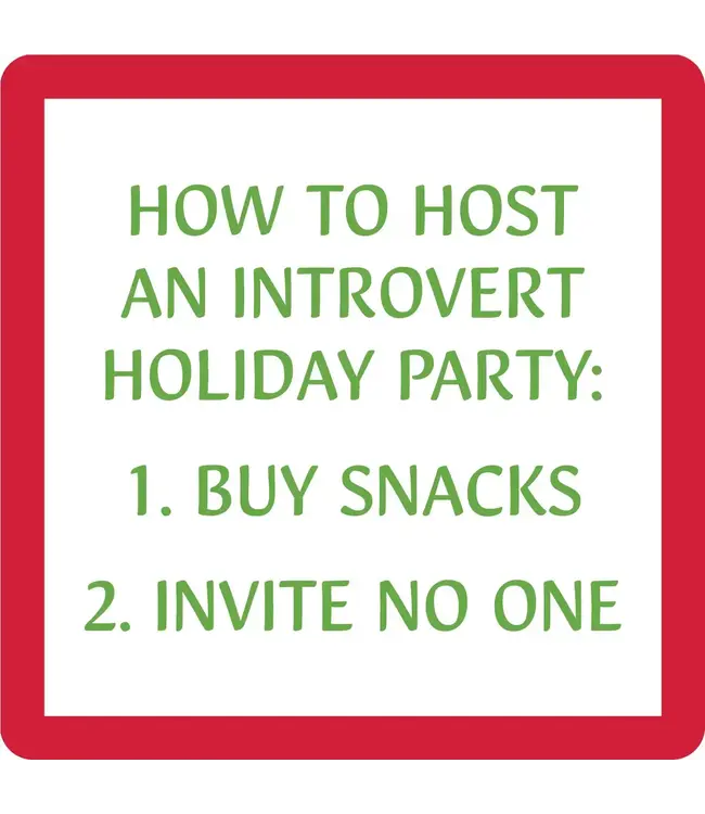 Christmas Introvert Coaster