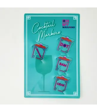 Oh My Mahjong Pagoda Cocktail Markers