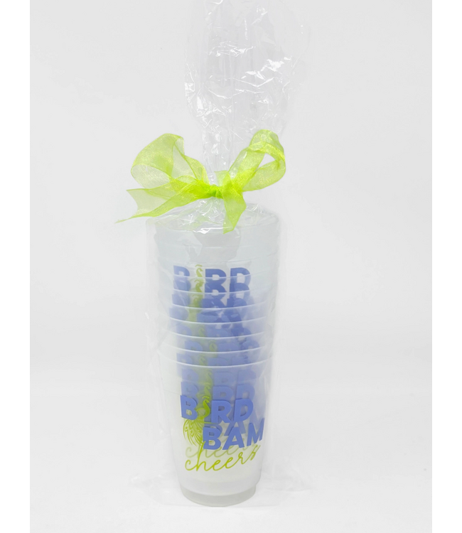 Bird Bam Cheers Frosted Cup Set of 10