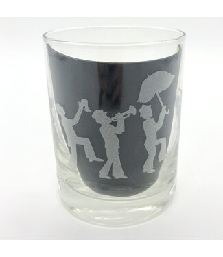 Leonard Etched Jazz Fest Glass