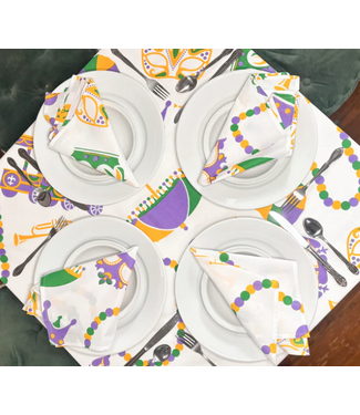 Mardi Gras Creations Mardi Gras Float Napkins Set of 4