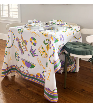 Mardi Gras Creations Mardi Gras Float Tablecloth