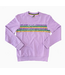 Youth Sequin Stripes French Terry Long Sleeve - Lavender
