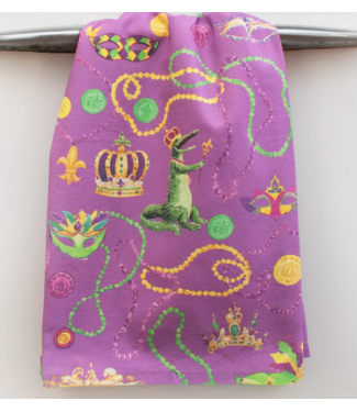 Taylor Paladino Mardi Gras Tea Towel