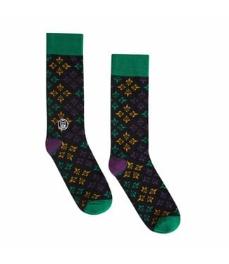 Bonfolk Bonfolk Mardi Gras Fleur de Lis Socks