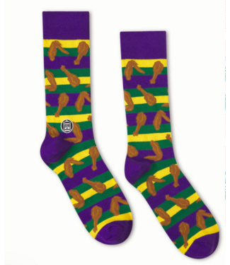 Bonfolk Bonfolk Mardi Gras Fried Chicken Socks