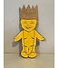 Wooden King Cake Baby Door Hanger