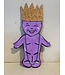 Wooden King Cake Baby Door Hanger