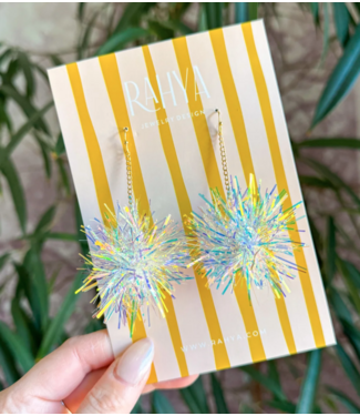 Rahya Jewelry Design Mini Mermaid Mambo Pom Pom Earrings