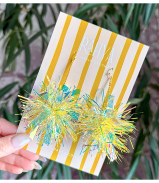 Rahya Jewelry Design Lemon Drop Pom Pom Earrings