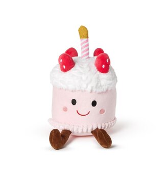 Two's Company Plush Pink Velvet Birthday Cake Pinkie
