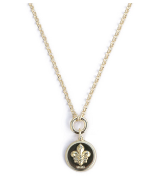 Rahya Jewelry Design Iris Poydras Necklace with Mini St. Charles Pendant