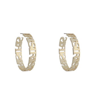 Rahya Jewelry Design Iris Pageant Hoop Earrings Medium