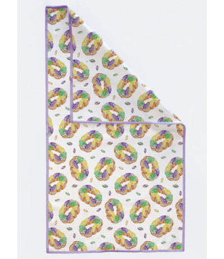 Nola Tawk King Cake Kitchen Towel