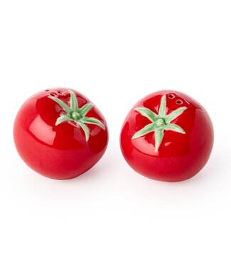 Two's Company Tomato Salt and Pepper Shaker Set 