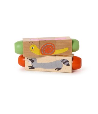 Two's Company Wooden Twist Block Puzzle Game