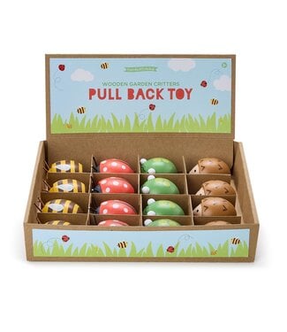 Two's Company Wooden Pull Back Bug Toy