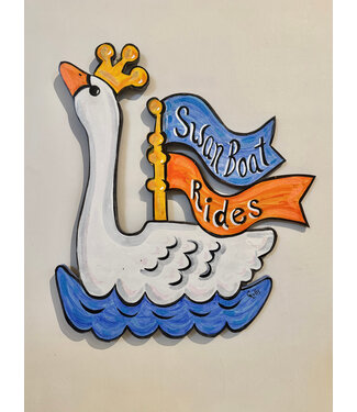Cynthia Kolls Cynthia Kolls Swan Boat Ride Wall Art