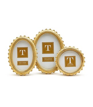 Two's Company Gold Falcate Photo Frame