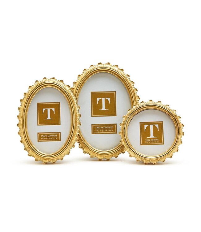 Gold Falcate Photo Frame