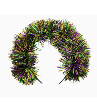 Plush Appeal Mardi Gras Pom Pom Headband