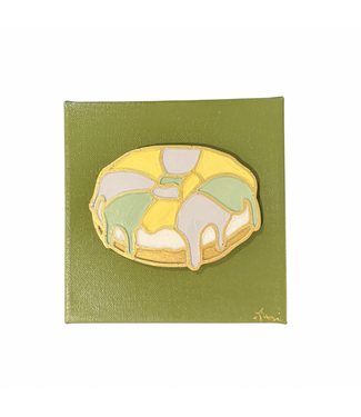 di mais oui King Cake Olive Green Background