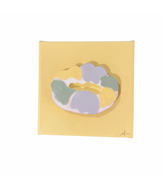 di mais oui King Cake Yellow Background