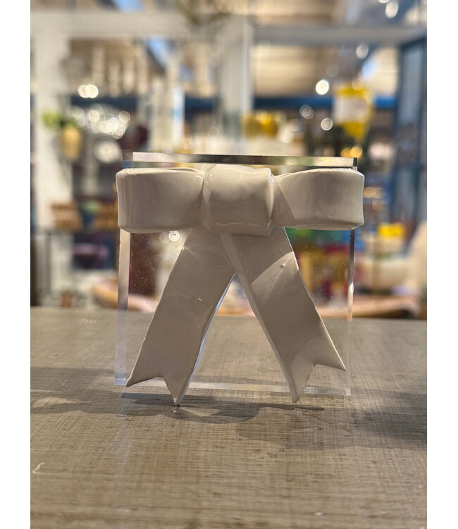 Acrylic Block Bow