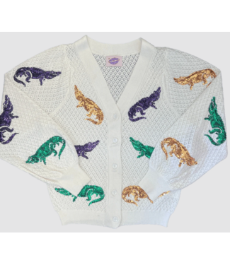 Sparkle City Alligator Cardigan