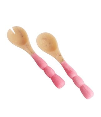 Beatriz Ball RESIN Sorbet Salad Servers Raspberry